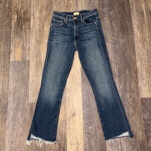 MOTHER Women's Dark Blue Flare Jeans